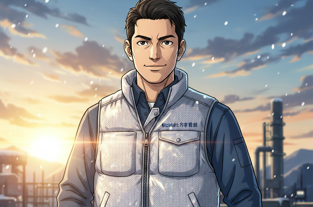 【最強の冬服】バートル 5244 防寒ベストを解説！キラキラ輝くヘリンボーン生地で、現場のヒーローに変身しよう！