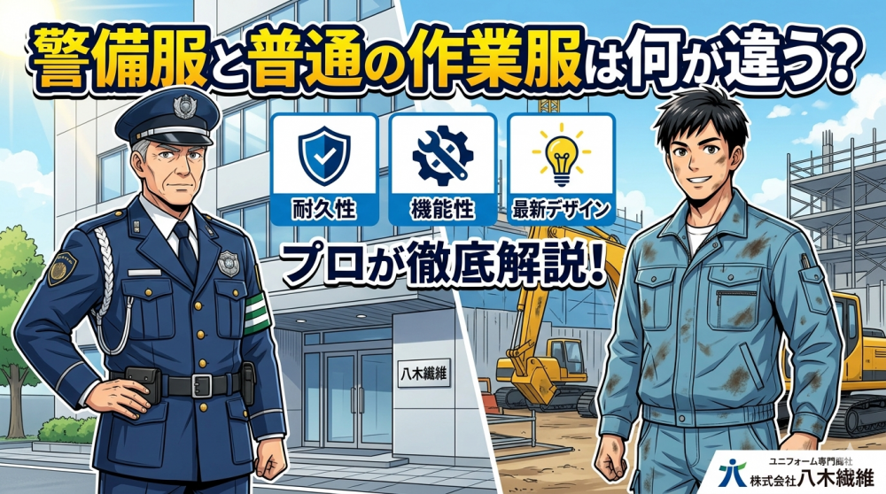 「警備服と普通の作業服は何が違う？耐久性・機能性・最新デザインの秘密をプロが徹底解説」