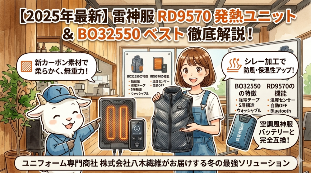 【2025年最新】雷神服RD9570発熱ユニット＆BO32550ベスト徹底解説！空調風神服バッテリーが冬も大活躍
