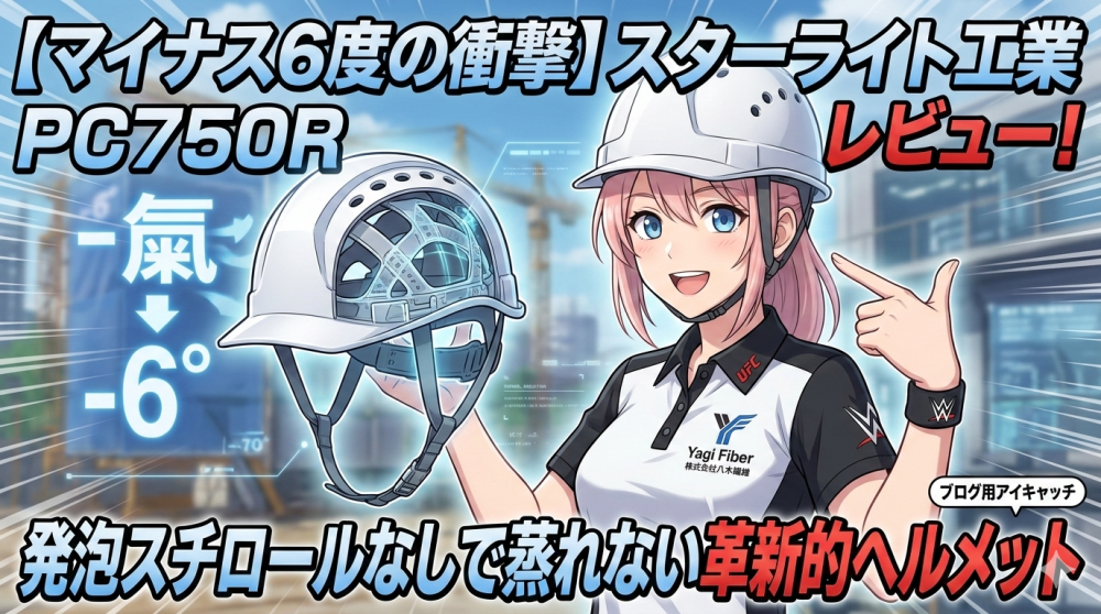 【マイナス6度の衝撃】スターライト工業PC750Rレビュー！発泡スチロールなしで蒸れない革新的ヘルメット