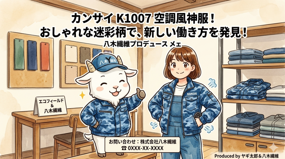 【動画で解説】カンサイ K1007 空調風神服！おしゃれな迷彩柄を徹底レビュー