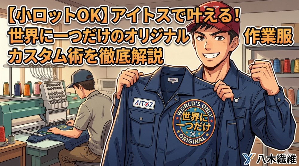 【小ロットOK】アイトスで叶える！世界に一つだけのオリジナル作業服カスタム術を徹底解説