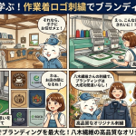 作業着のロゴ刺繍でブランディングを最大化！八木繊維の高品質なオリジナル刺繍サービス