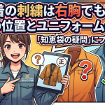 作業着の刺繍は右胸でもアリ？知恵袋の疑問に答える社名の位置とユニフォームの歴史