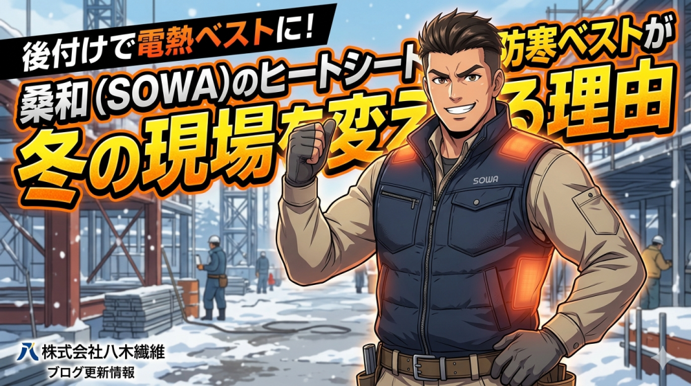 後付けで電熱ベストに！桑和（SOWA）のヒートシート対応防寒ベストが冬の現場を変える理由