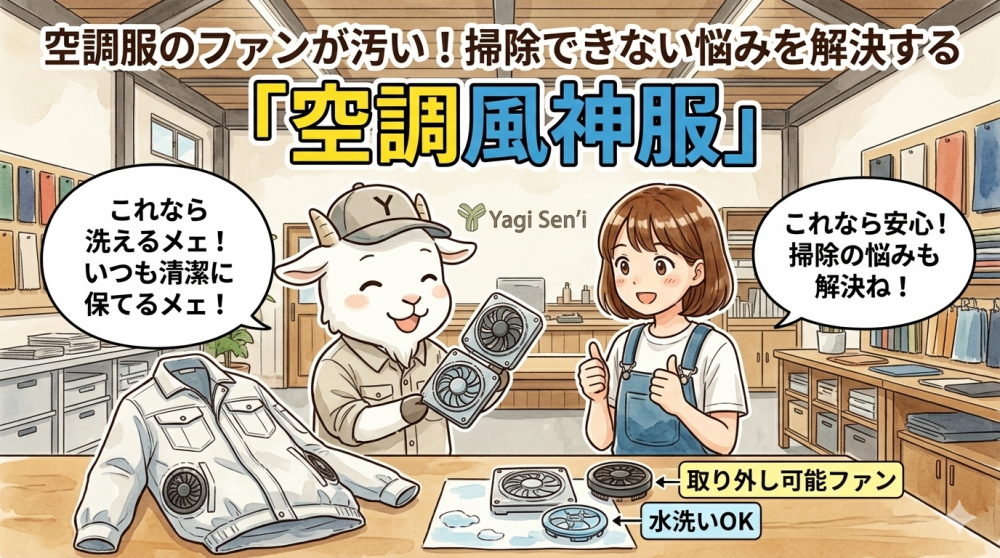 空調服のファンが汚い！掃除できない悩みを解決する「空調風神服」の分解メンテナンス術と選び方