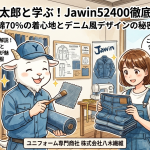 Jawin52400徹底解説！綿70%の着心地とデニム風デザインが魅力の次世代作業服