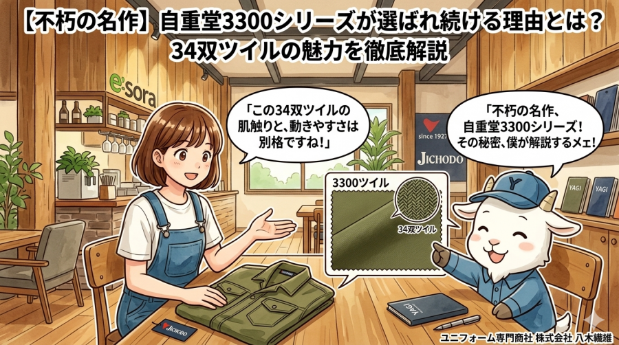 【不朽の名作】自重堂3300シリーズが選ばれ続ける理由とは？34双ツイルの魅力を徹底解説