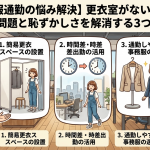 【事務服通勤の悩み解決】更衣室がない職場の着替え問題と恥ずかしさを解消する3つの対策