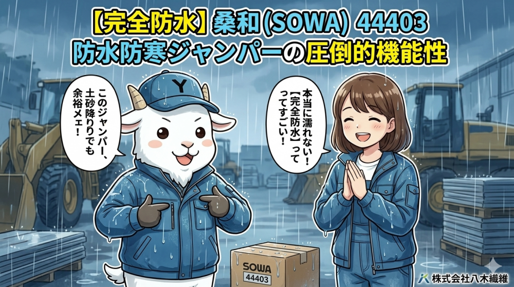 【完全防水】桑和（SOWA）44403防水防寒ジャンパーの圧倒的機能性をプロが徹底解説！