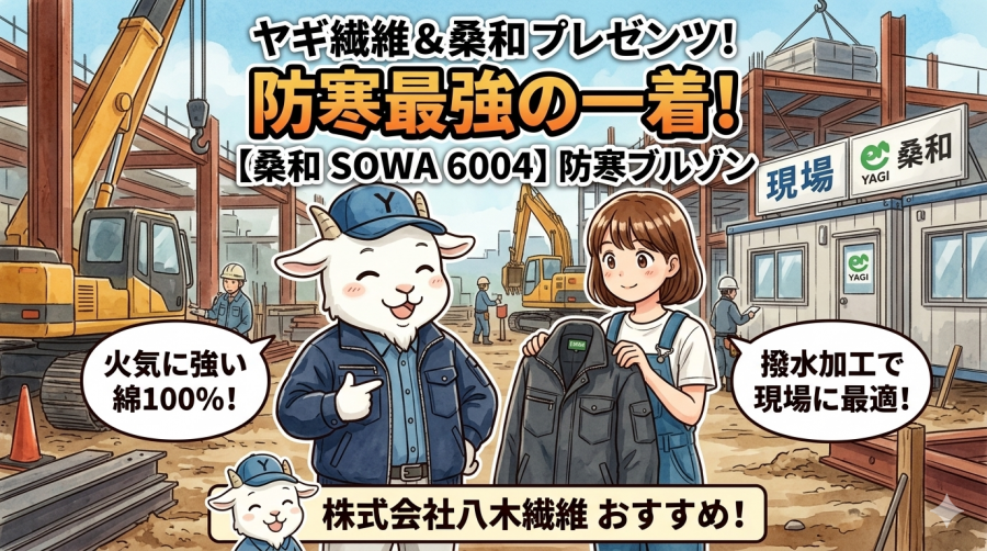 【桑和 6004】火気に強い綿100%防寒ブルゾン！撥水加工で現場に最適な最強の一着をレビュー