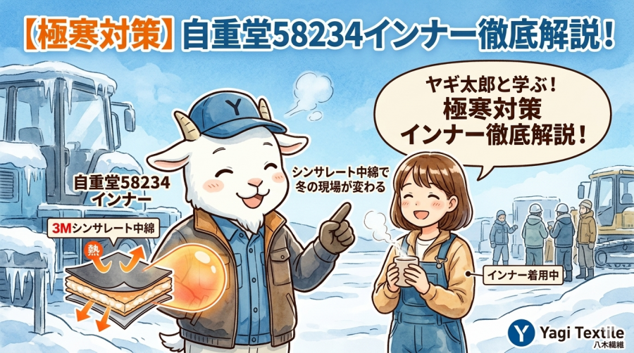 【極寒対策】自重堂58234インナー徹底解説！シンサレート中綿で冬の現場が変わる