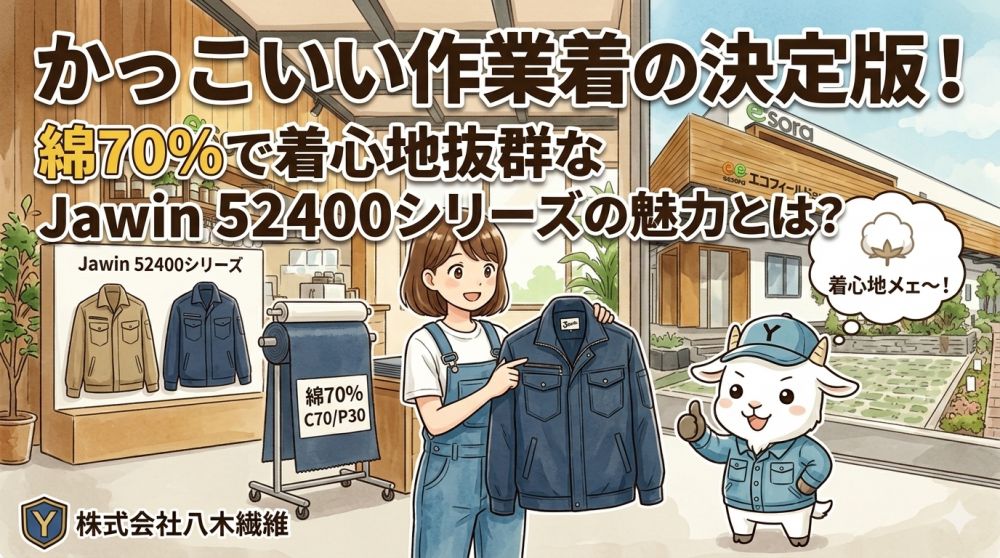 かっこいい作業着の決定版！綿70%で着心地抜群なJawin 52400シリーズの魅力とは？