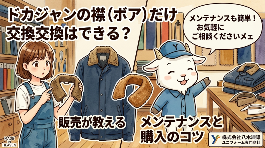 ドカジャンの襟（ボア）だけ交換はできる？販売店が教えるメンテナンスと購入のコツ