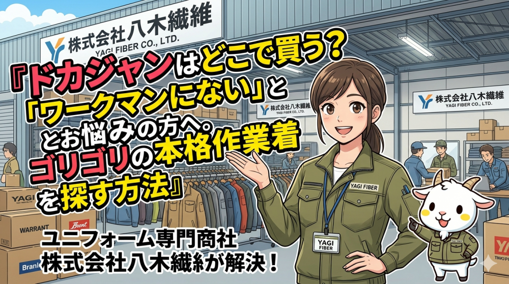 ドカジャンはどこで買う？「ワークマンにない」とお悩みの方へ。ゴリゴリの本格作業着を探す方法