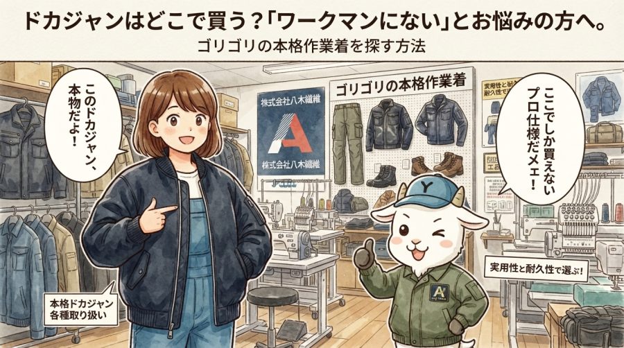 ドカジャンはどこで買う？「ワークマンにない」とお悩みの方へ。ゴリゴリの本格作業着を探す方法