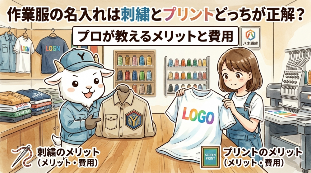 作業服の名入れは刺繍とプリントどっちが正解？プロが教えるメリットと費用を徹底比較
