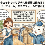 小ロットでオリジナル作業服は作れる！大川被服「フリーフォーム」がユニフォームの悩みを解決する理由