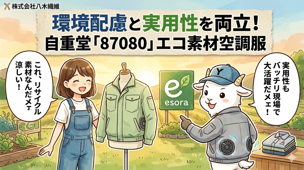 環境配慮と実用性を両立！自重堂「87080」エコ素材空調服が選ばれる5つの理由