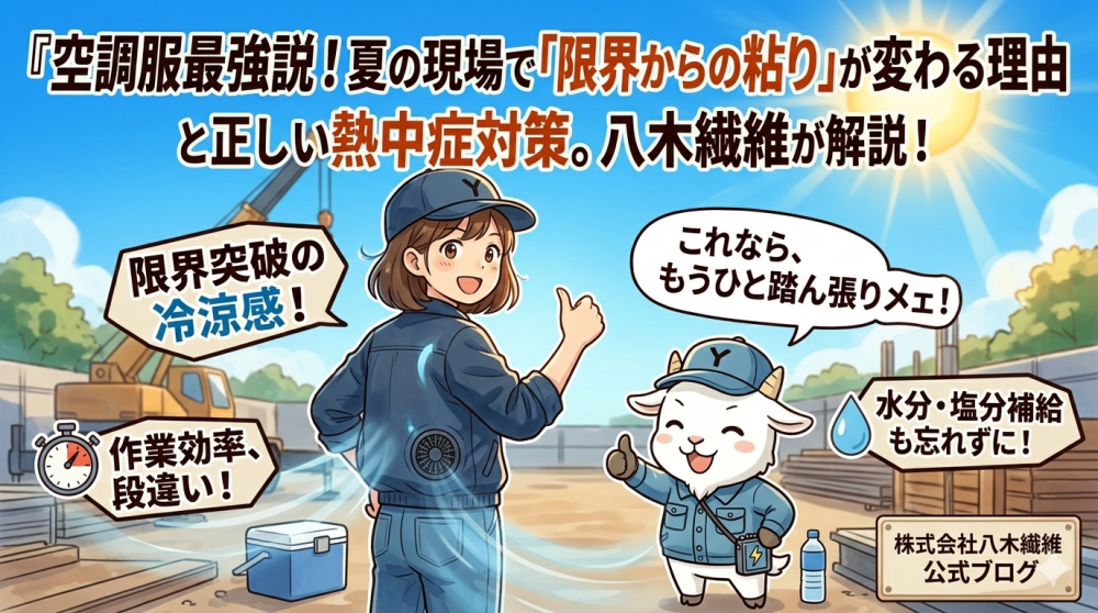 空調服最強説！夏の現場で「限界からの粘り」が変わる理由と正しい熱中症対策