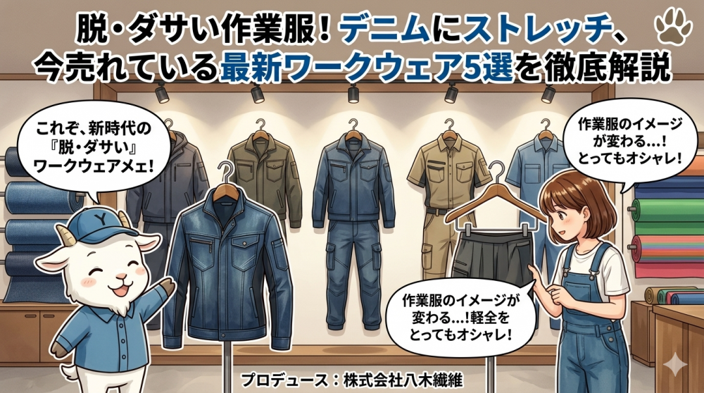 脱・ダサい作業服！デニムにストレッチ、今売れている最新ワークウェア5選を徹底解説