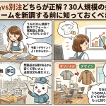 「既製品vs別注どちらが正解？30人規模の会社がユニフォームを新調する前に知っておくべき全知識」