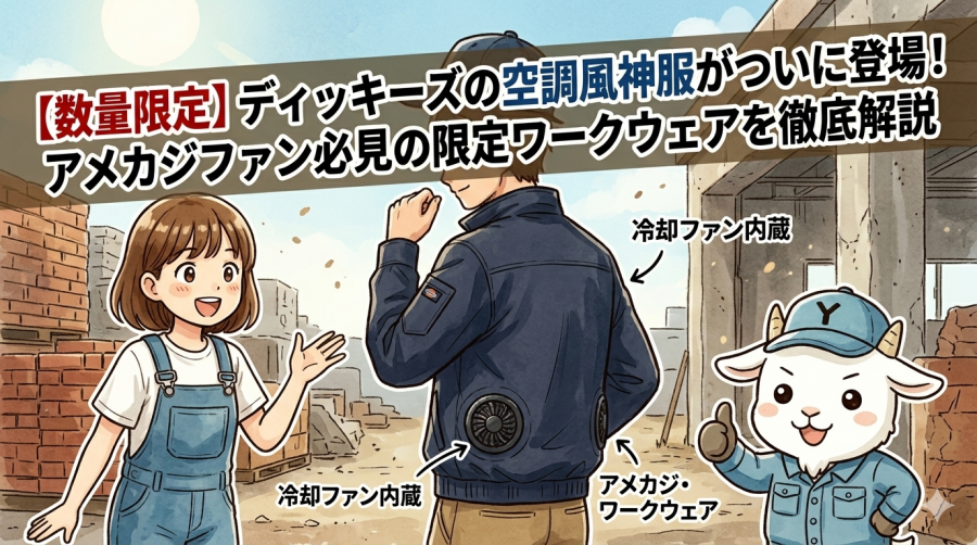 【数量限定】ディッキーズの空調風神服がついに登場!アメカジファン必見の限定ワークウェアを徹底解説 169のバランスで
