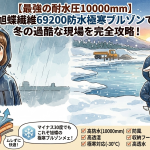 【最強の耐水圧10000mm】旭蝶繊維69200防水極寒ブルゾンで冬の過酷な現場を完全攻略！