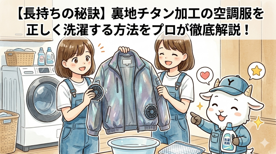 【長持ちの秘訣】裏地チタン加工の空調服を正しく洗濯する方法をプロが徹底解説！