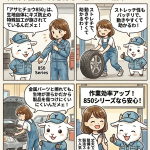 【キズ防止・ストレッチ】アサヒチョウ850シリーズが自動車整備・製造現場に選ばれる理由とは？