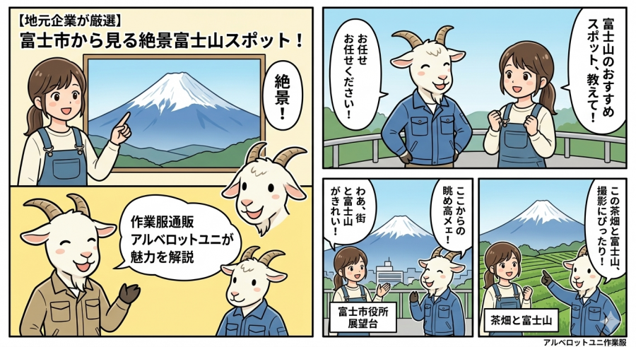 【地元企業が厳選】富士市から見る絶景富士山スポット！作業服通販アルベロットユニが魅力を解説