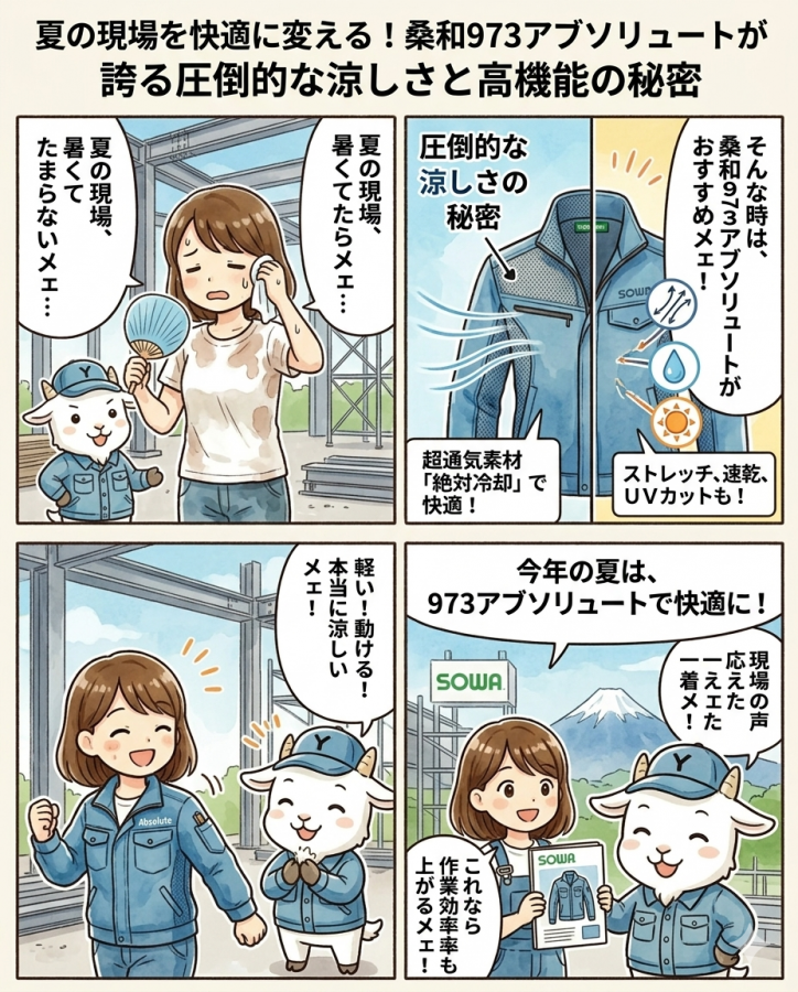 夏の現場を快適に変える！桑和973アブソリュートが誇る圧倒的な涼しさと高機能の秘密