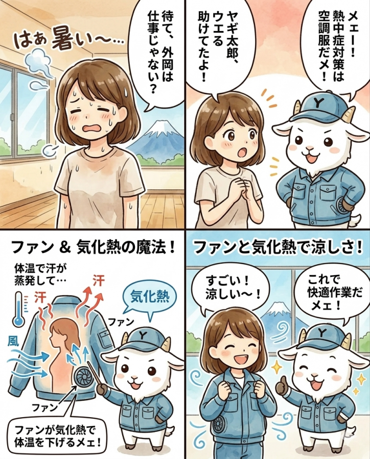 空調服の仕組みを徹底解説！ファンと気化熱で涼しさを生み出す熱中症対策の決定版