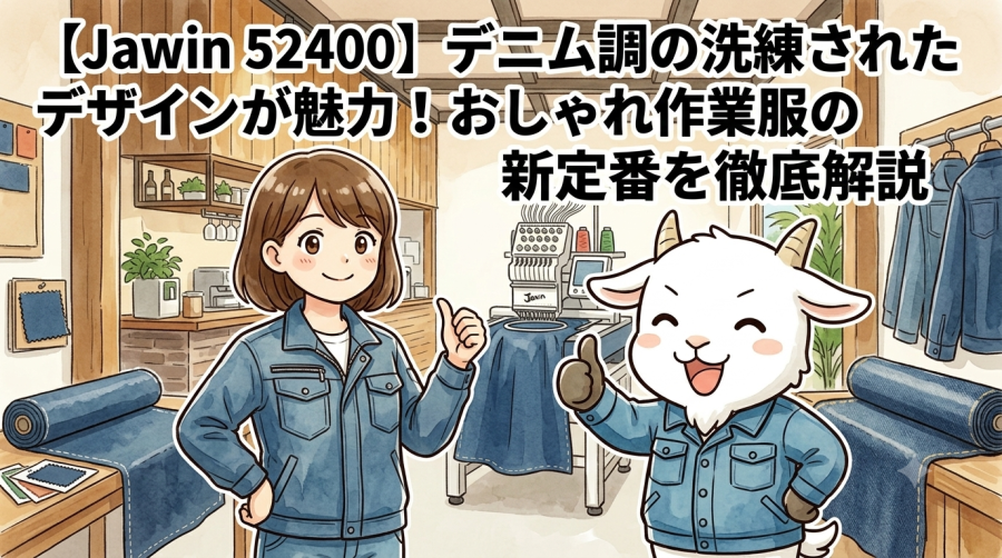 【Jawin 52400】デニム調の洗練されたデザインが魅力！おしゃれ作業服の新定番を徹底解説