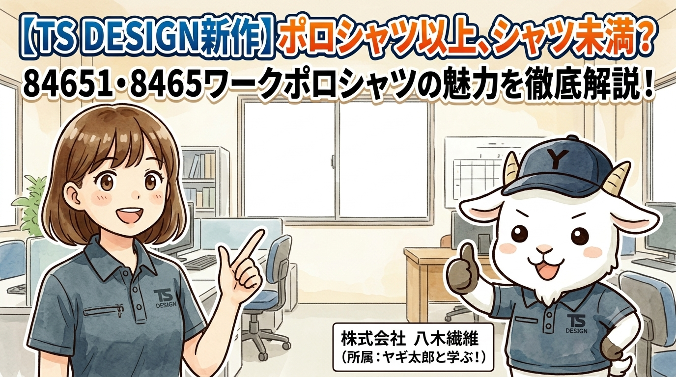 【TS DESIGN新作】ポロシャツ以上、シャツ未満？84651・8465ワークポロシャツの魅力を徹底解説！