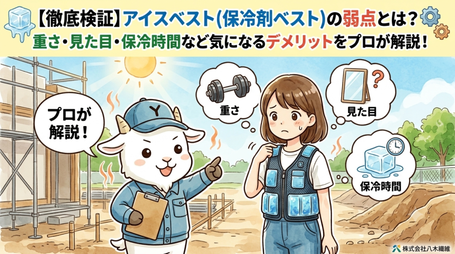 【徹底検証】アイスベスト（保冷剤ベスト）の弱点とは？重さ・見た目・保冷時間など気になるデメリットをプロが解説！