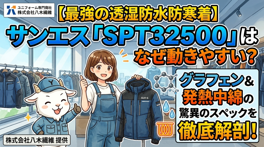 【最強の透湿防水防寒着】サンエス「SPT32500」はなぜ動きやすい？グラフェン＆発熱中綿の驚異のスペックを徹底解剖！