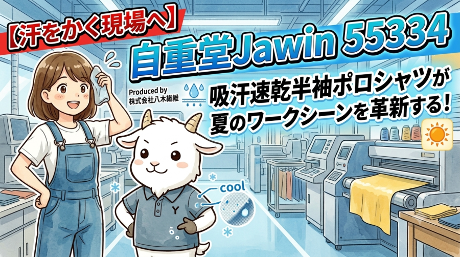 【汗をかく現場へ】自重堂Jawin 55334吸汗速乾半袖ポロシャツが夏のワークシーンを革新する！