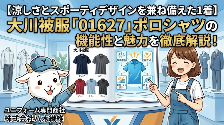 【涼しさとスポーティデザインを兼ね備えた1着】大川被服「01627」ポロシャツの機能性と魅力を徹底解説！