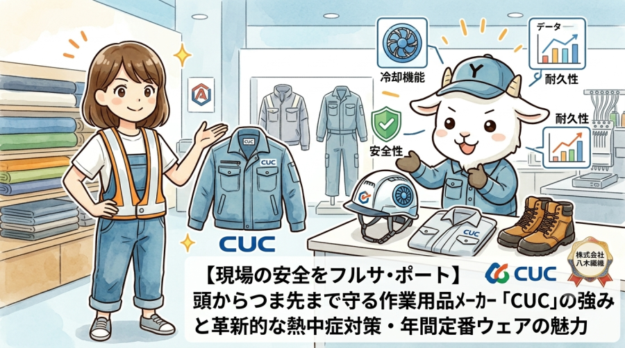 【現場の安全をフルサポート】頭からつま先まで守る作業用品メーカー「CUC」の強みと革新的な熱中症対策・年間定番ウェアの魅力