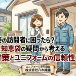 作業服姿の訪問者に困ったら？Yahoo!知恵袋の疑問から考える防犯対策とユニフォームの信頼性