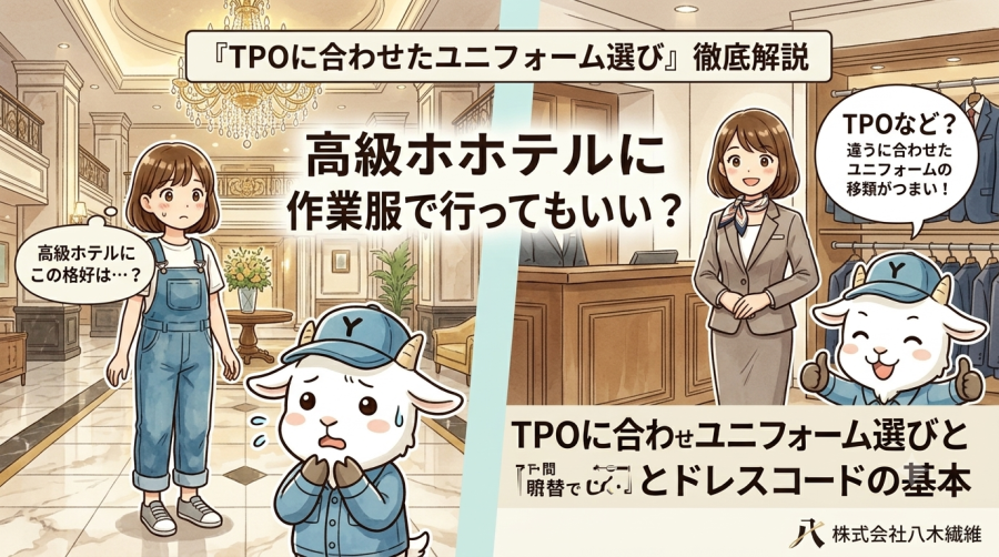 高級ホテルに作業服で行ってもいい？TPOに合わせたユニフォーム選びとドレスコードの基本