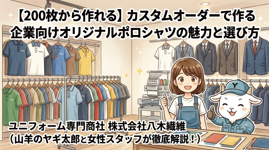 【200枚から作れる】カスタムオーダーで作る企業向けオリジナルポロシャツの魅力と選び方