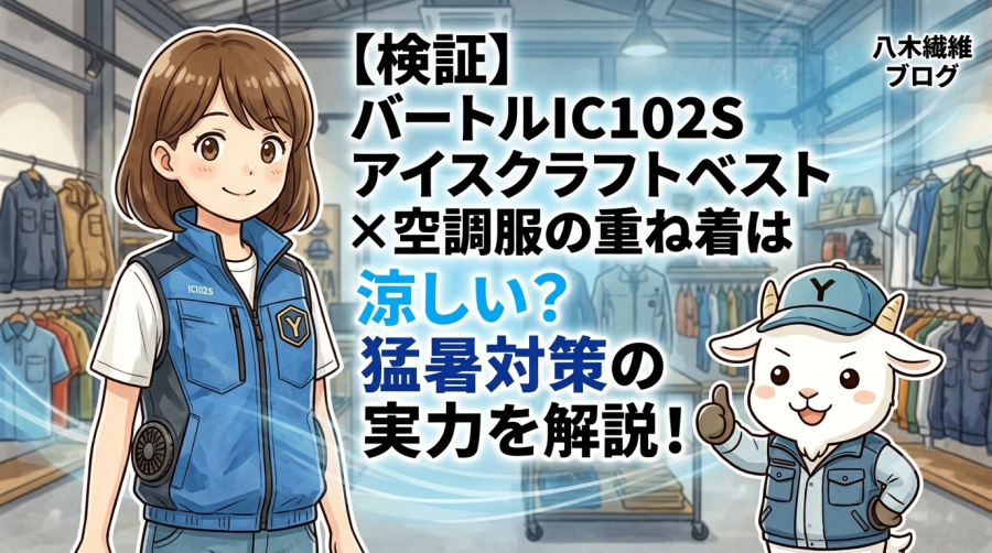 【検証】バートルIC102Sアイスクラフトベスト×空調服の重ね着は涼しい？猛暑対策の実力を解説！