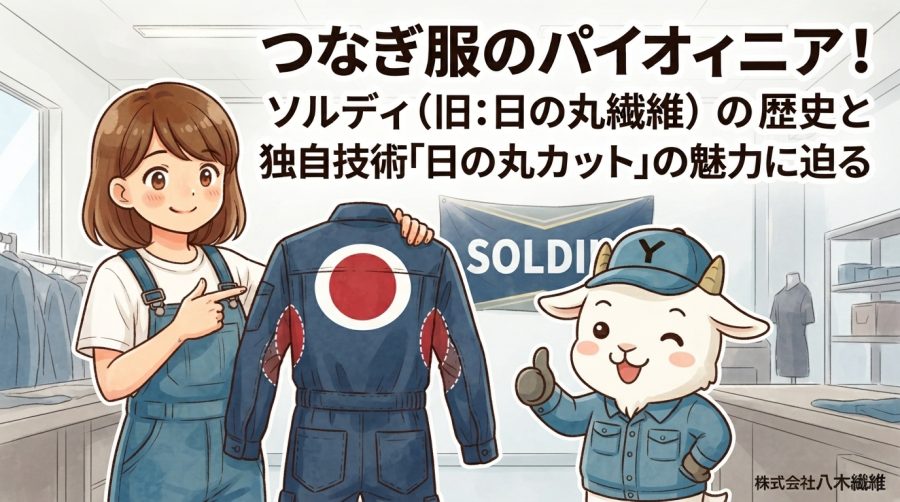 つなぎ服のパイオニア！ソルディ（旧：日の丸繊維）の歴史と独自技術「日の丸カット」の魅力に迫る