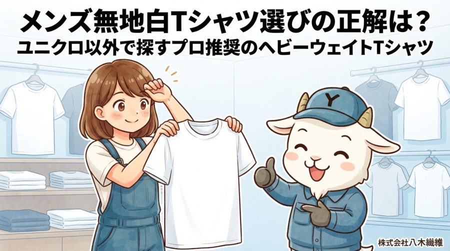 メンズ無地白Tシャツ選びの正解は？ユニクロ以外で探すプロ推奨のヘビーウェイトTシャツ