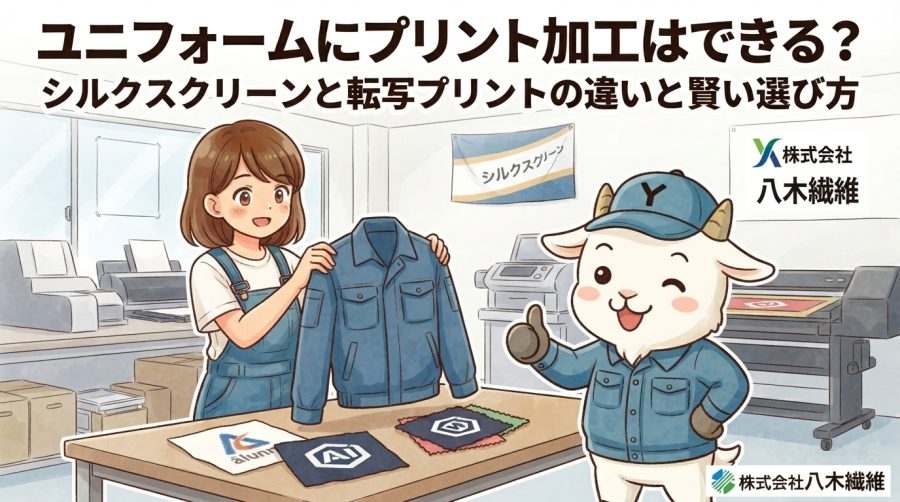 ユニフォームにプリント加工はできる？シルクスクリーンと転写プリントの違いと賢い選び方