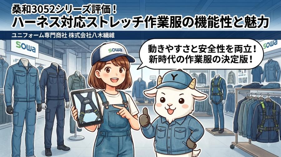 桑和3052シリーズ評価！ハーネス対応ストレッチ作業服の機能性と魅力