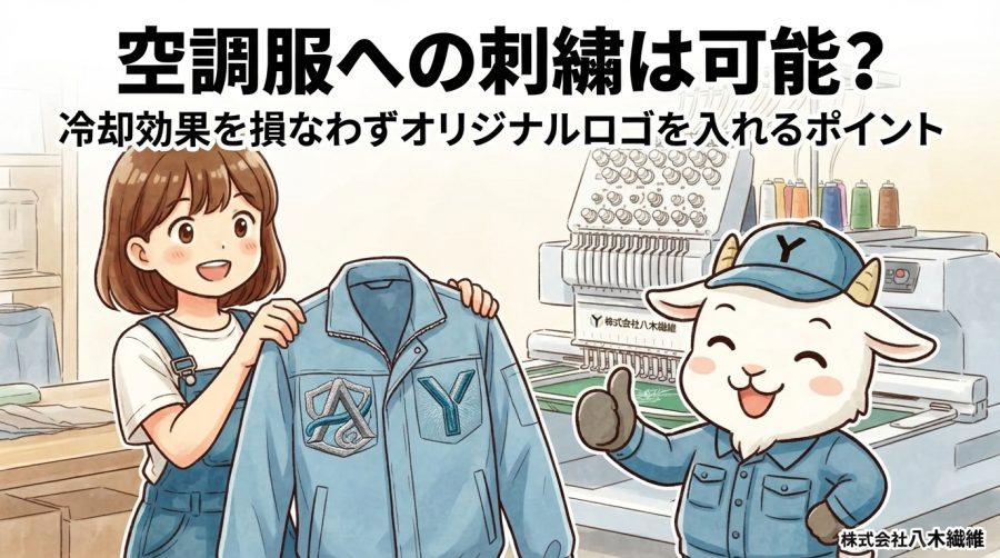 空調服への刺繍は可能？冷却効果を損なわずオリジナルロゴを入れるポイント