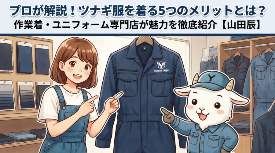 プロが解説！ツナギ服を着る5つのメリットとは？作業着・ユニフォーム専門店が魅力を徹底紹介【山田辰】